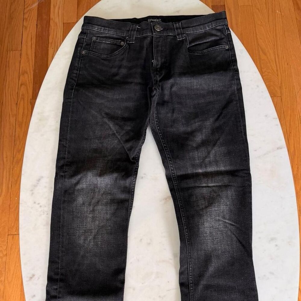 Straight to Hell black wash skinny fit jeans